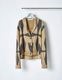 Scissors Patchwork Jacket / beige