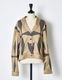 Scissors Patchwork Jacket / beige