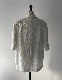 Beads Embroidery Tweed Jacket / white