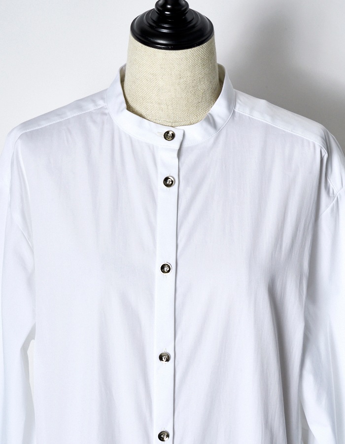 Typewriter Gathered Dress / white