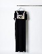 Knit Docking Cutsew Dress / black