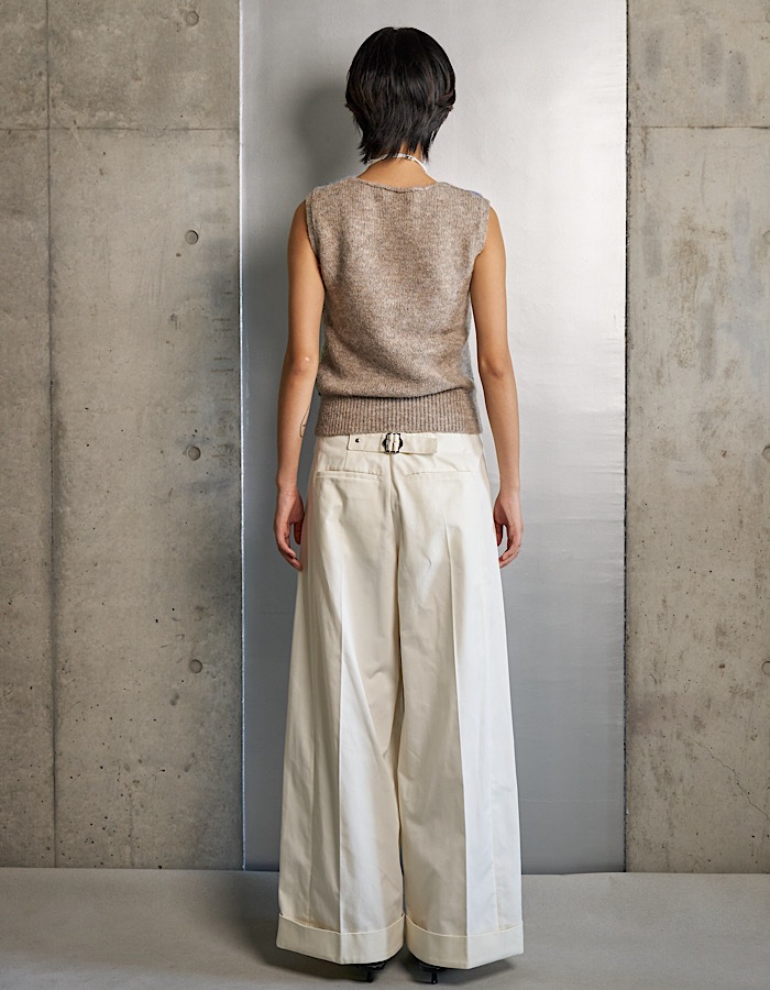 Landscape Knit Vest / gray