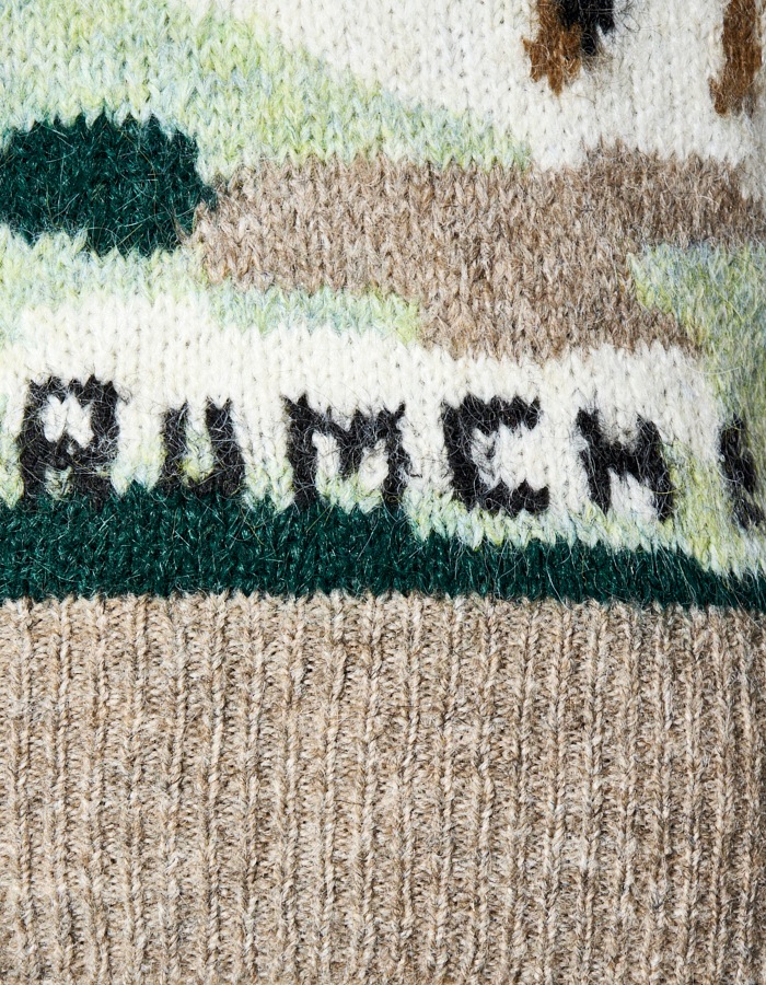 Landscape Knit Vest / gray