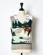 Landscape Knit Vest / gray