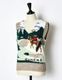 Landscape Knit Vest / gray