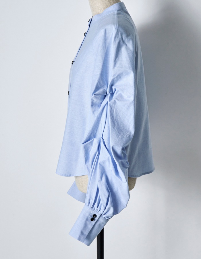 Curiosity Cotton Shirt / sax