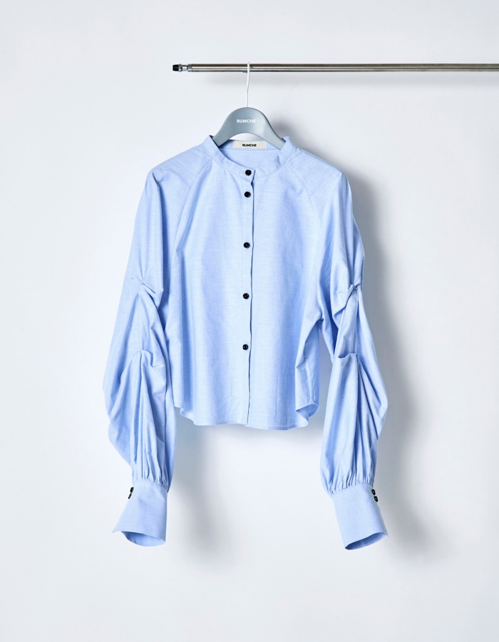 Curiosity Cotton Shirt / sax