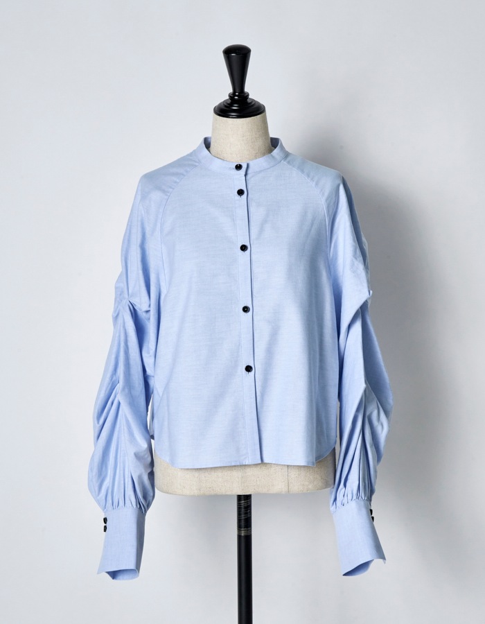 Curiosity Cotton Shirt / sax