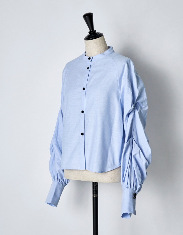 Curiosity Cotton Shirt / sax