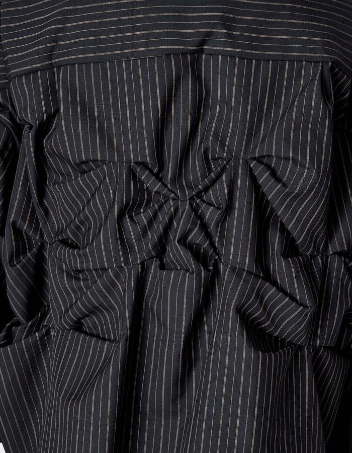 Snowflake Stripe Shirt / black