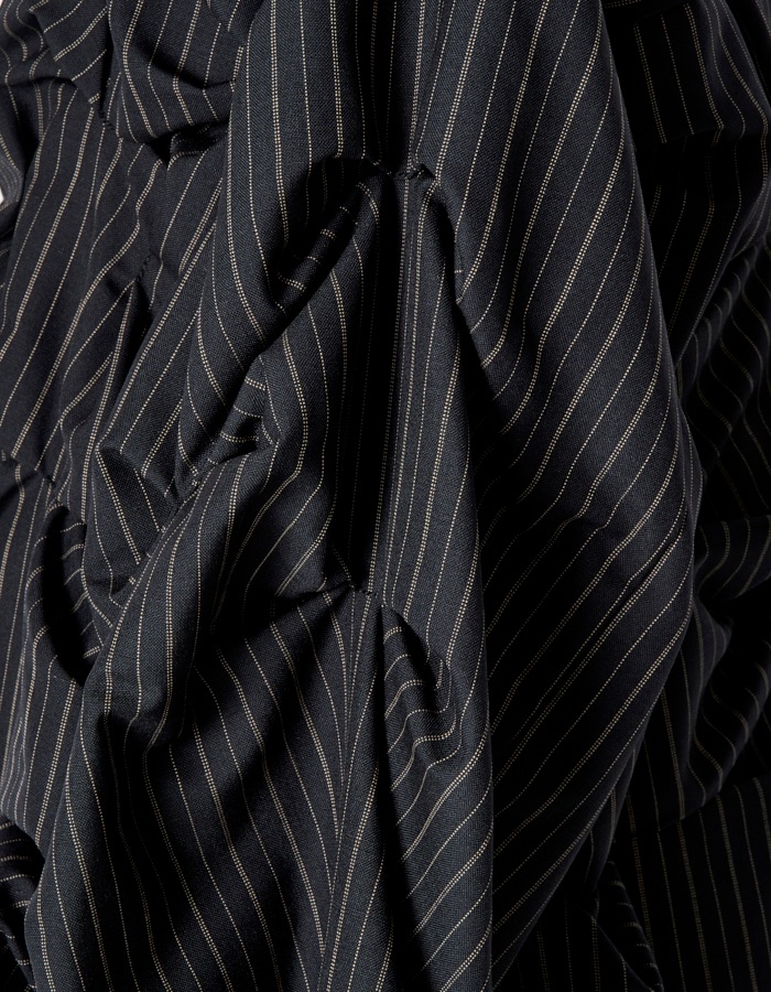 Snowflake Stripe Shirt / black