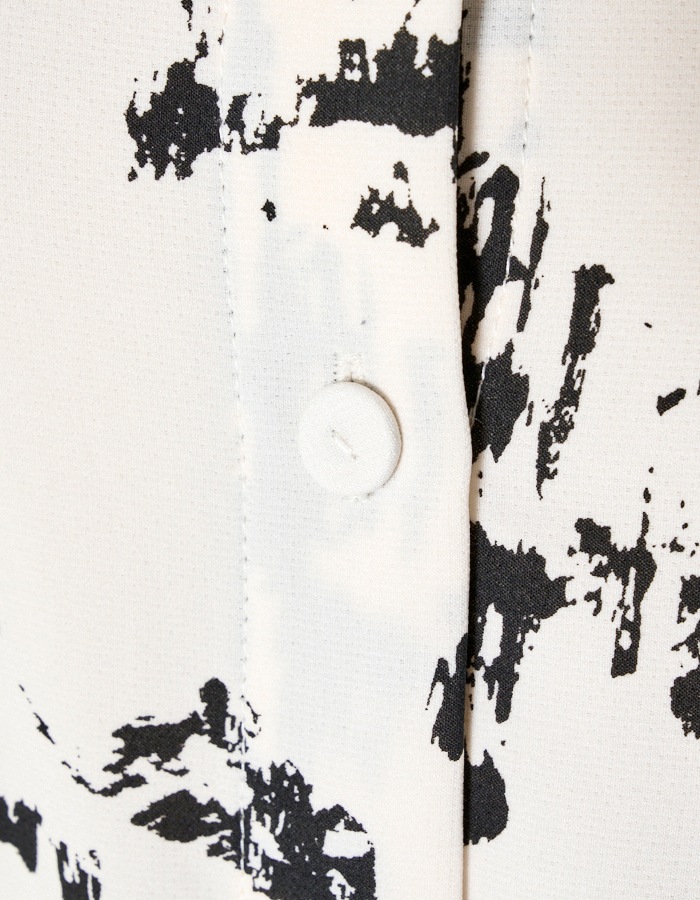 Abstract Paint Dress / off white