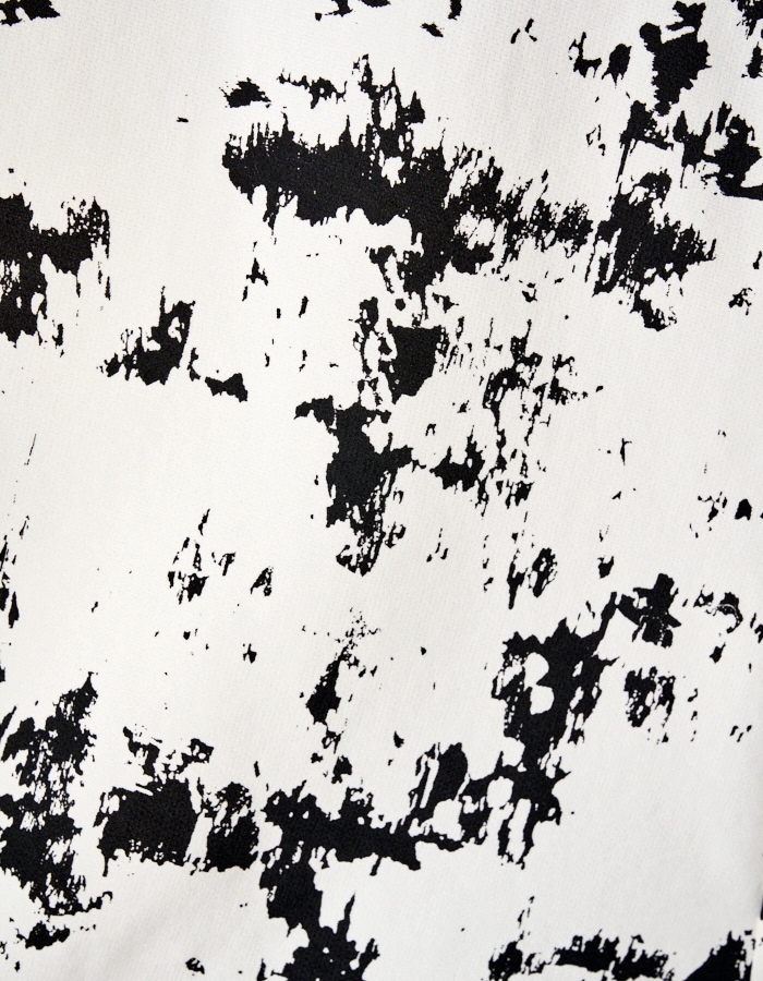 Abstract Paint Dress / off white