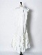 Sleeveless Gathered Dress / white
