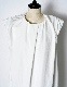 Sleeveless Gathered Dress / white