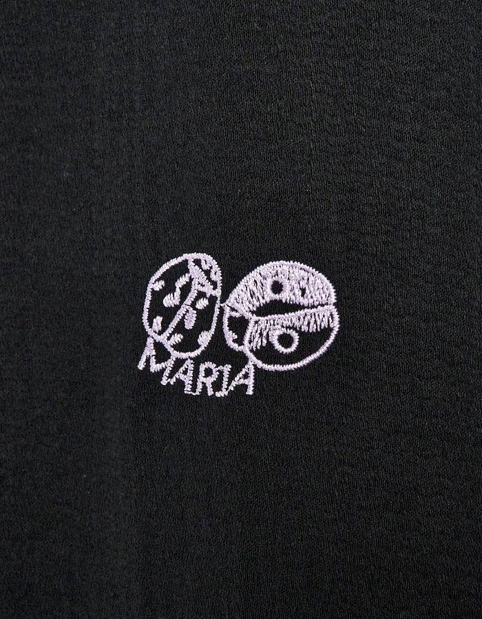 Treasure Embroidery Trousers / black