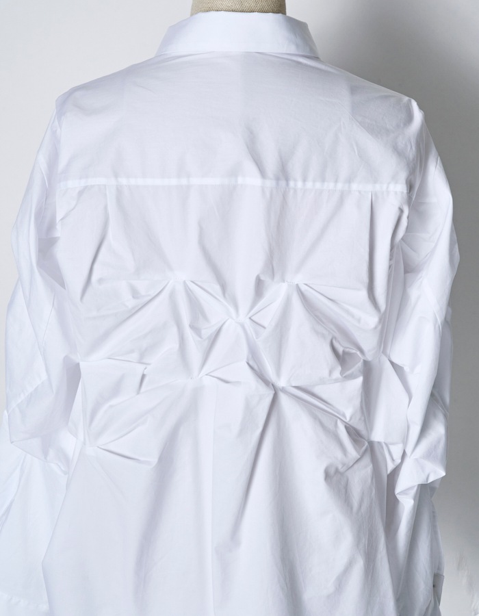 Snowflake Cotton Shirt / white