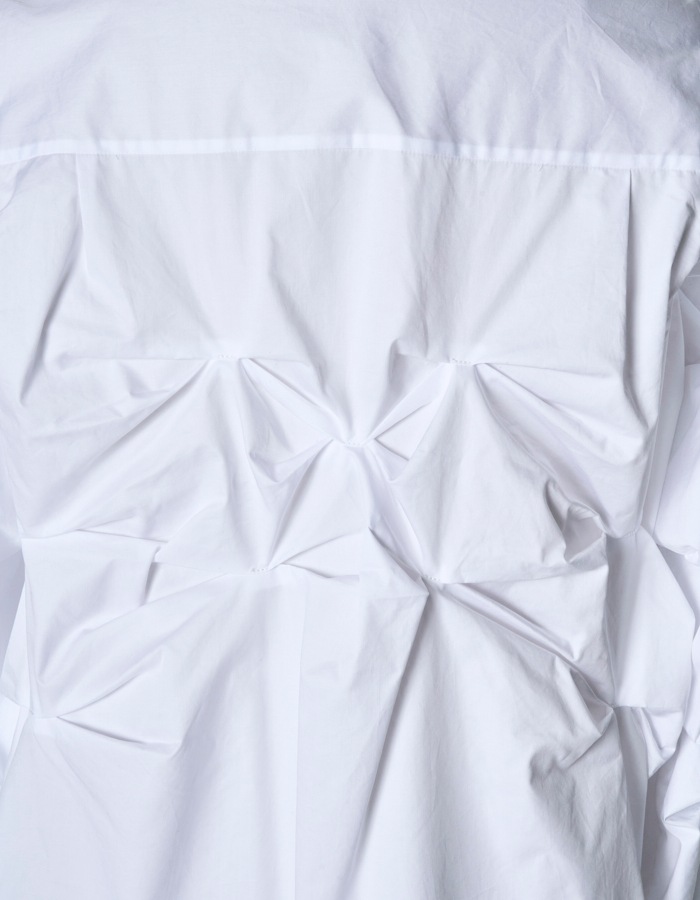 Snowflake Cotton Shirt / white