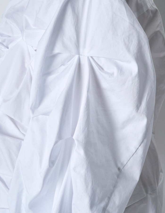 Snowflake Cotton Shirt / white