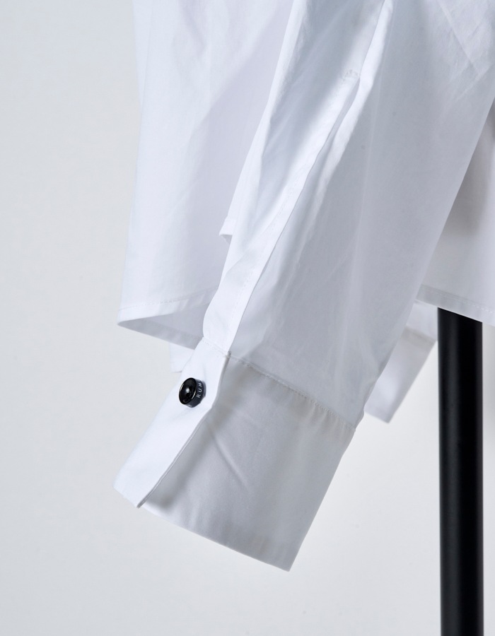 Snowflake Cotton Shirt / white