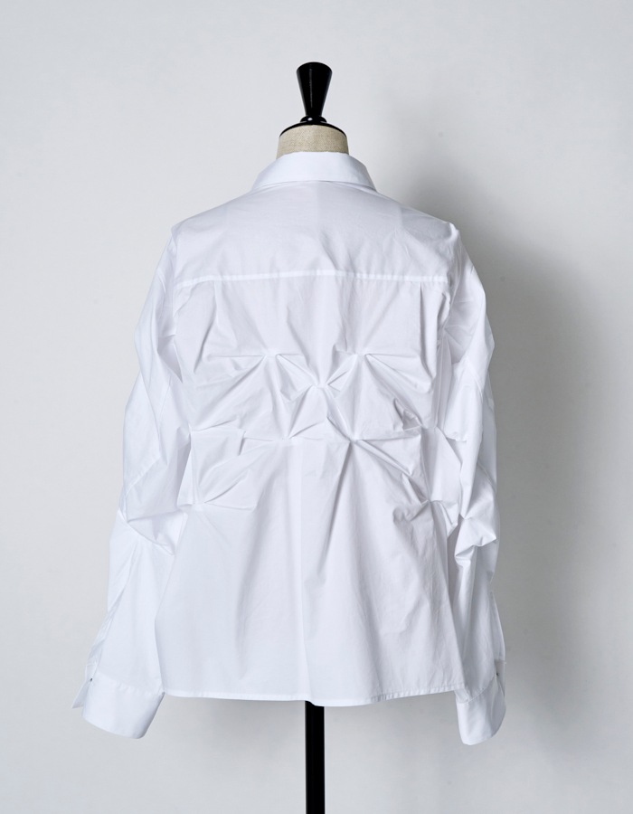 Snowflake Cotton Shirt / white