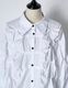 Snowflake Cotton Shirt / white