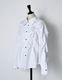 Snowflake Cotton Shirt / white
