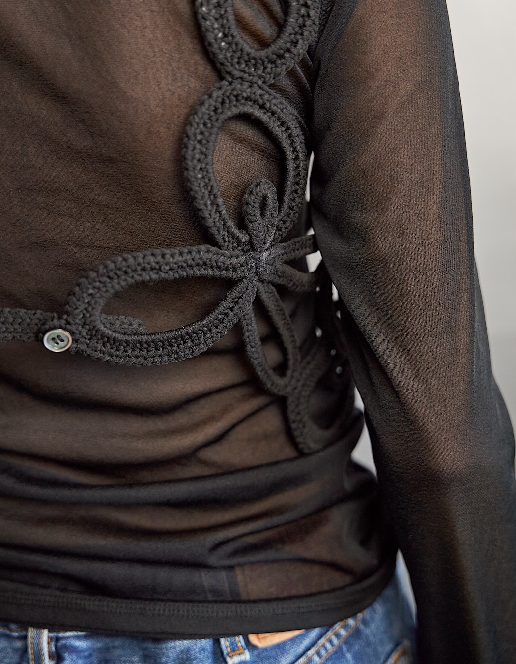 ハーネス RUMCHE RUMCHE ベスト ジレ RUMCHE(ラムシェ) Flower Bond Yarn Harness