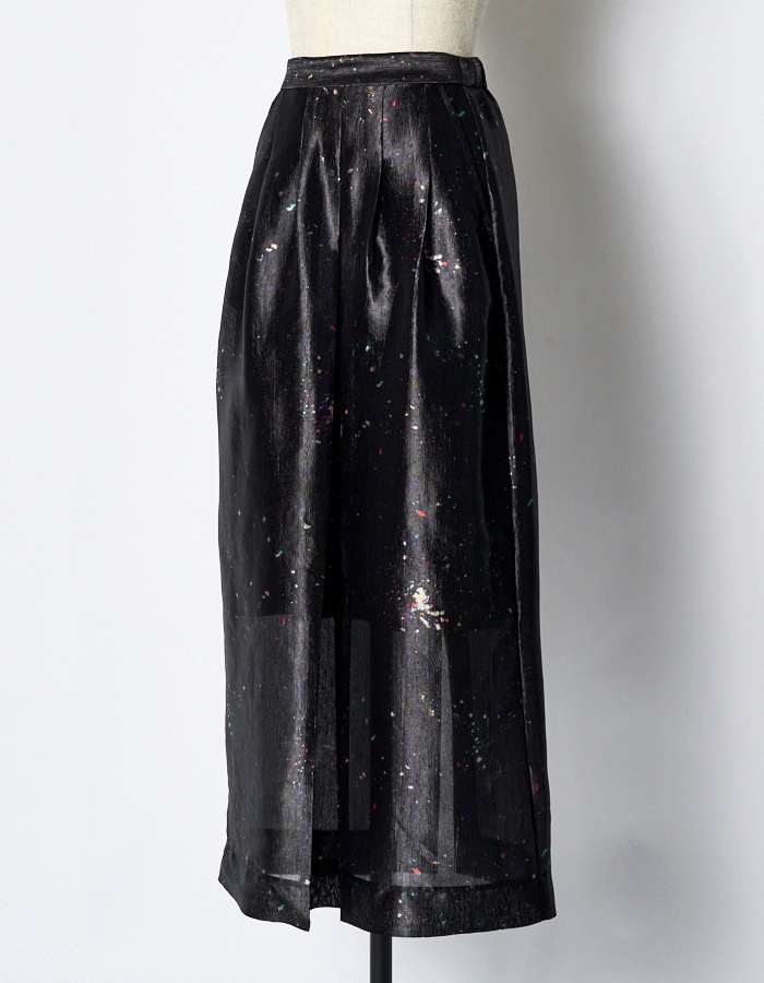 "GINGA" Original Paint Skirt / black