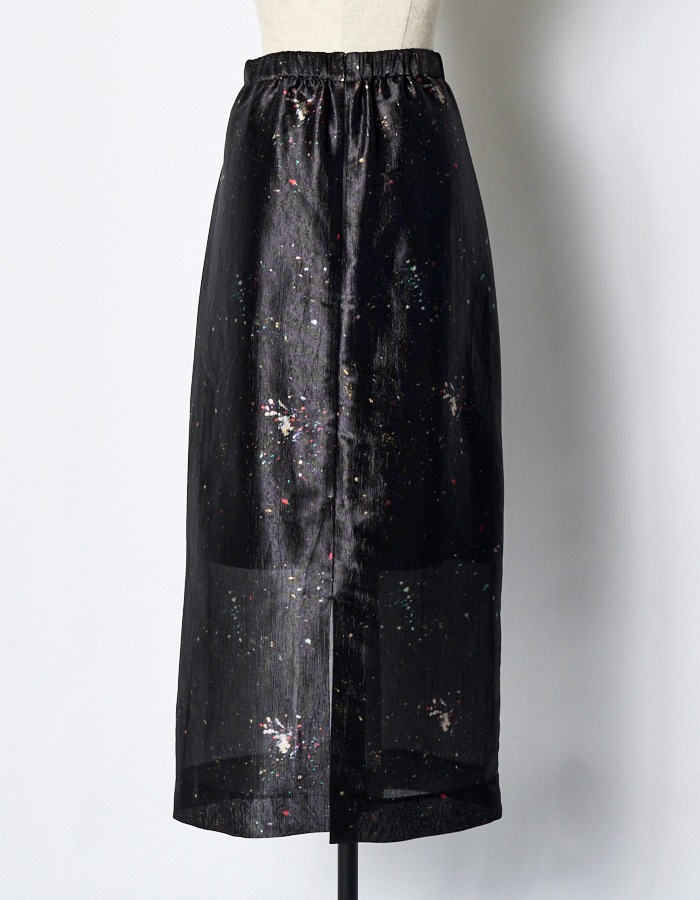 "GINGA" Original Paint Skirt / black