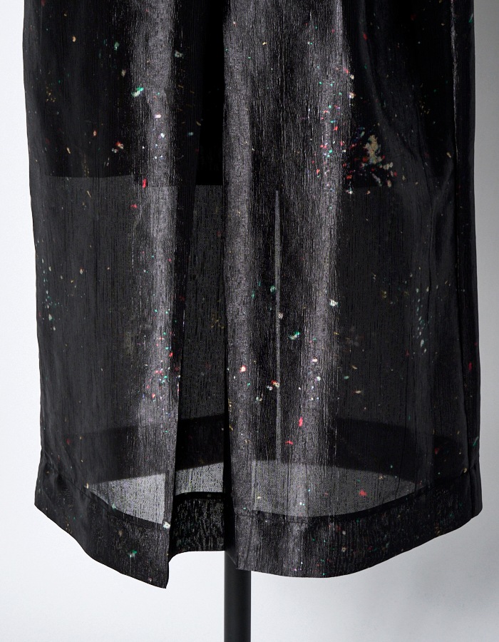 "GINGA" Original Paint Skirt / black