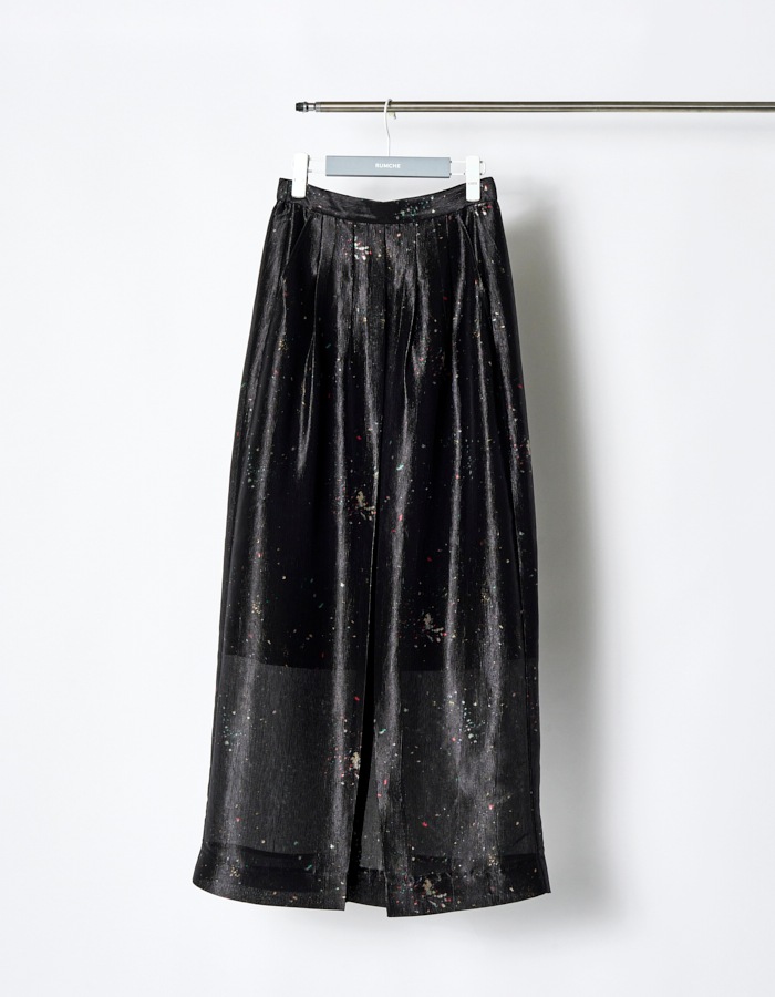 "GINGA" Original Paint Skirt / black