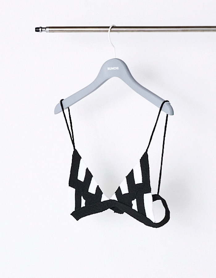 Bond Yarn Bra Tops / black