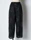 Cotton Bijou Embroidery Trousers / black