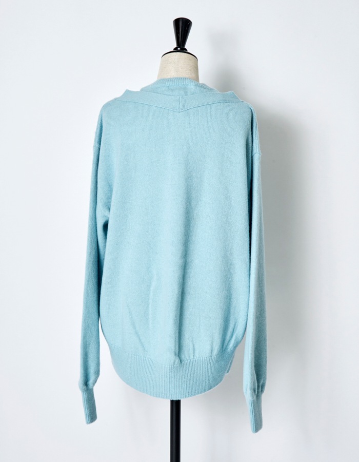 Layered Cardigan / light blue