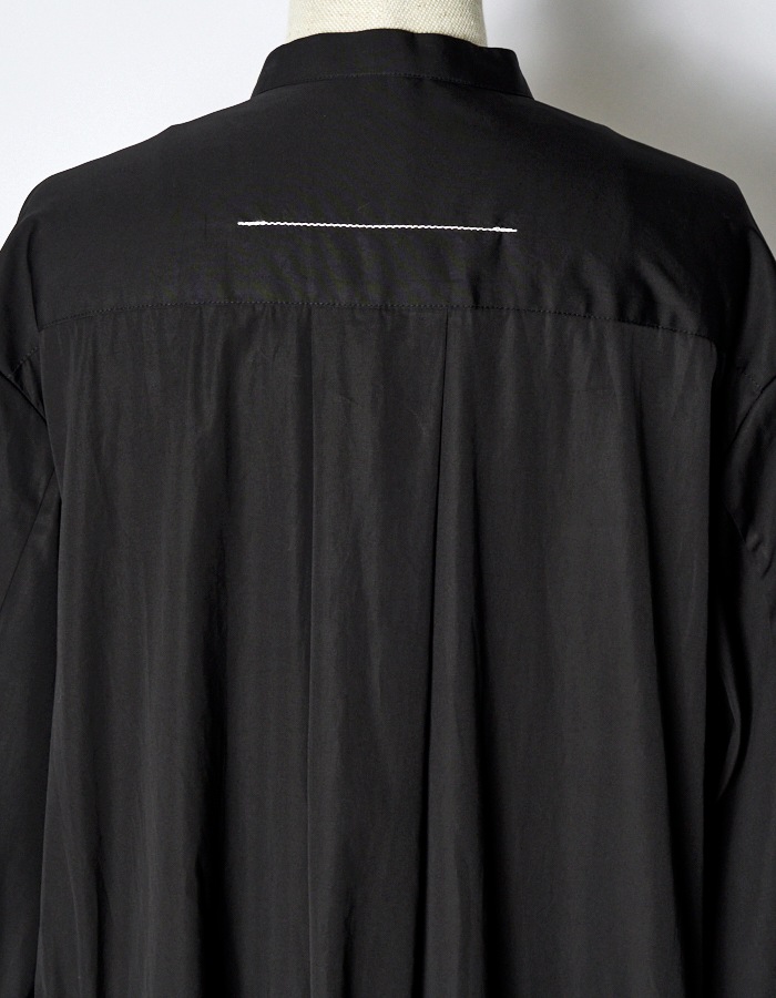 Typewriter Gathered Dress / black