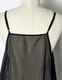 Sheer Gathered Camisole Dress / black