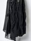 Sheer Gathered Camisole Dress / black