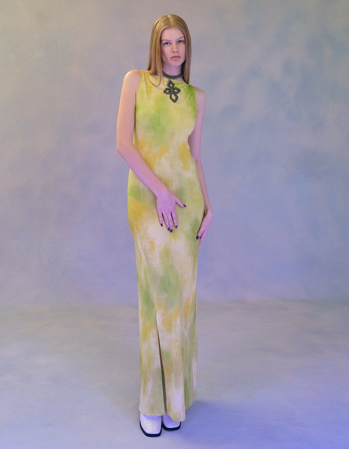 Awakening Camisole Dress / lime green