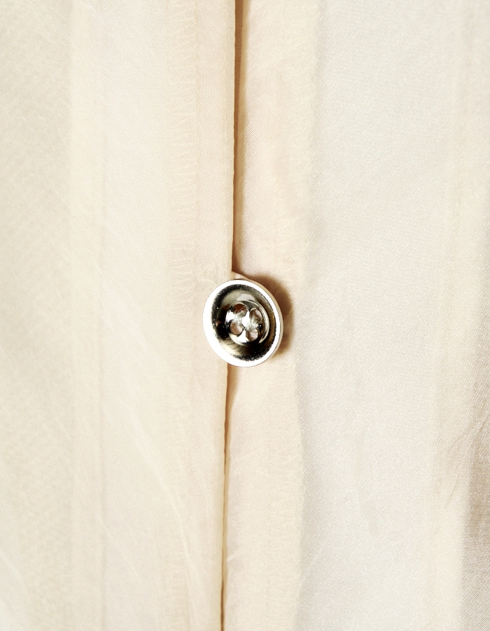 Sheer Gathered Camisole Dress / ecru