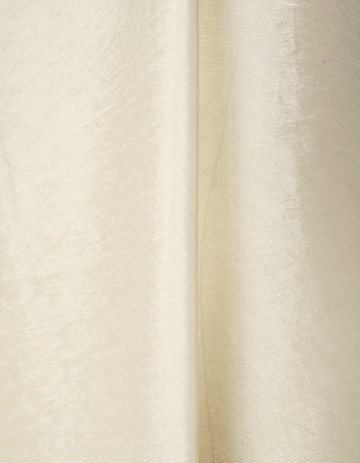 Sheer Gathered Camisole Dress / ecru