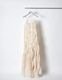 Sheer Gathered Camisole Dress / ecru