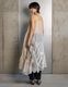 Sheer Gathered Camisole Dress / ecru