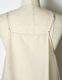 Sheer Gathered Camisole Dress / ecru