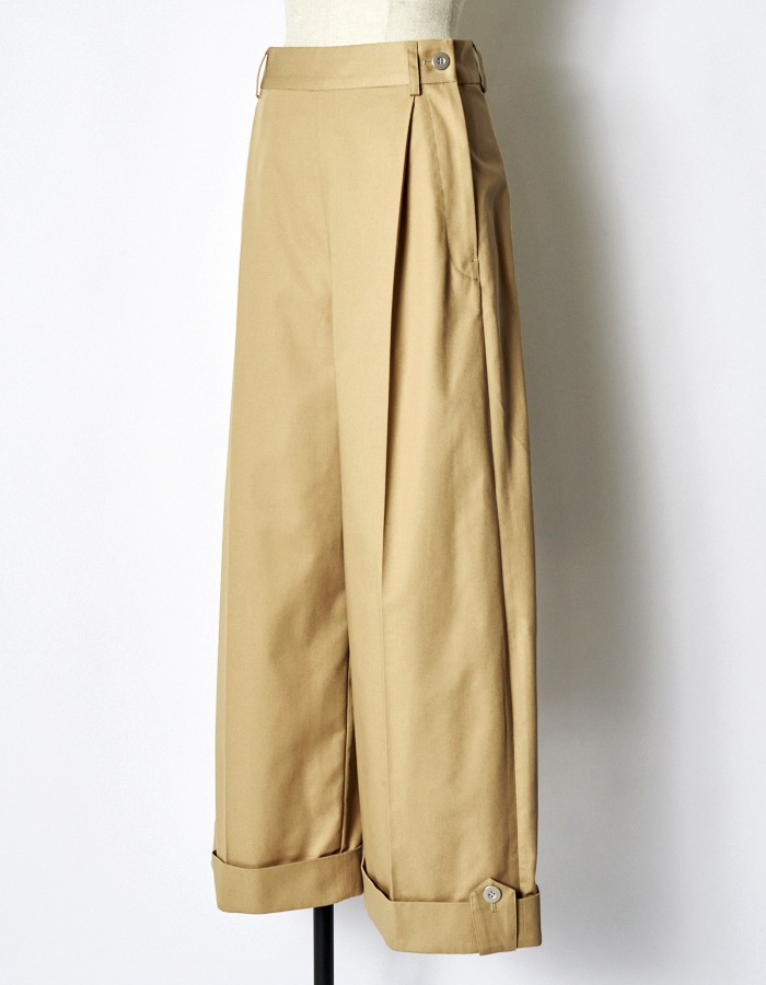 Chino Wide Pants / beige