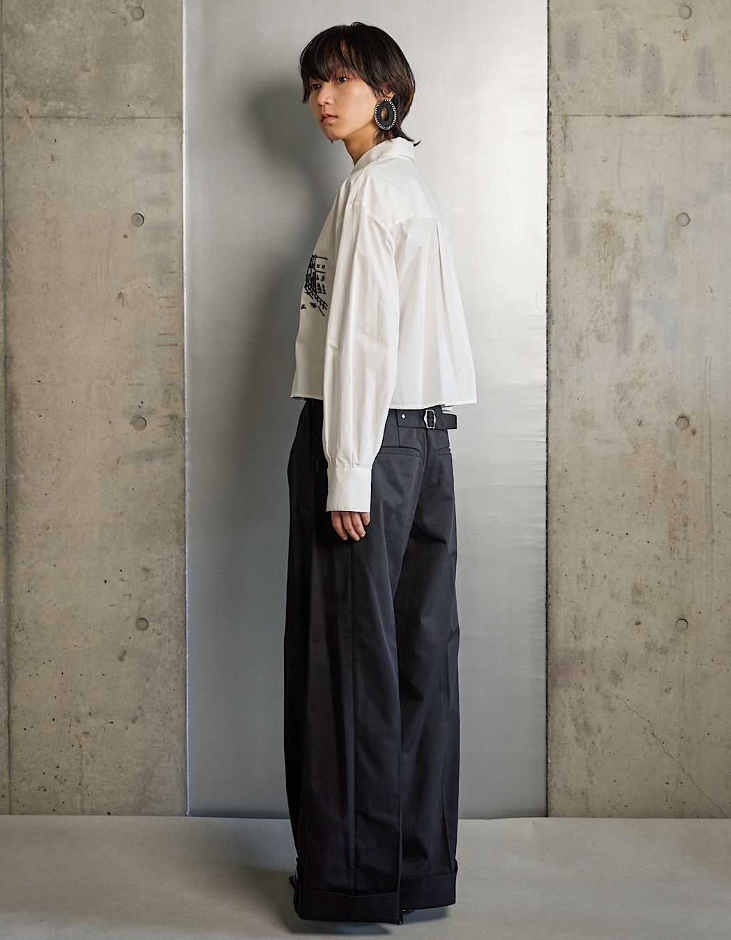Chino Wide Pants / black