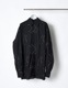 Cotton Bijou Embroidery Shirt / black