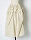 Snowflake Stripe Skirt / ivory
