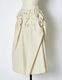 Snowflake Stripe Skirt / ivory
