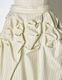 Snowflake Stripe Skirt / ivory